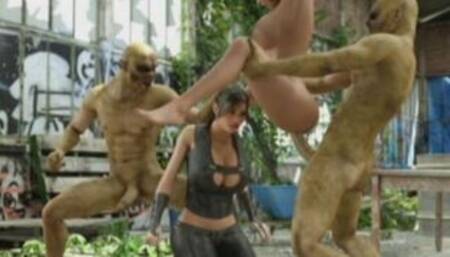 3D Busty Girls Fucked by Creatures