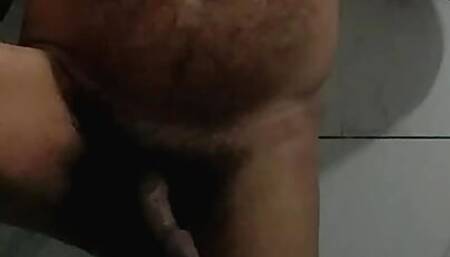 Bathroom nude ass fingering and dick play