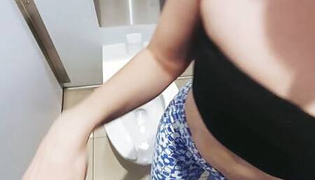 Fucking in a Public Mall Washroom