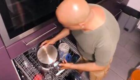 Chubby german housewife MILF seduced for amateur porn