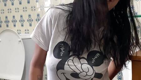 caught in the bathroom and she does this to me