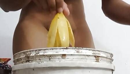 Sri lankan school girl madhu hansi Banana fun and squirting