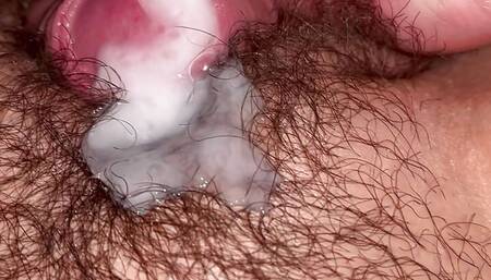 Hot milf with hairy pussy fucked with cumshot