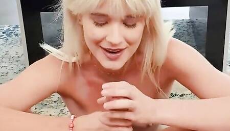 Natural Jessie Saint's big cock scene