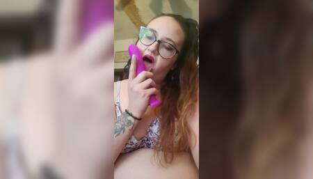 Deep Throating My Dildo