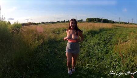 Beautiful Busty Babe Took Me Out to Quiet Place So I Can Fuck Her - MarLyn Chenel