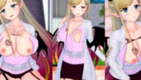 [Hentai Game Koikatsu! ]Have sex with Big tits Vtuber Yuzuki Choco.3DCG Erotic Anime Video.