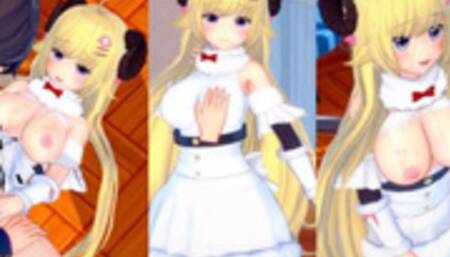 [Hentai Game Koikatsu! ]Have sex with Big tits Vtuber Tsunomaki Watame.3DCG Erotic Anime Video.