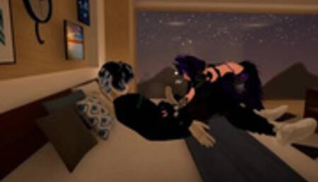 VRChat ERP doggy style and sucking with gagging