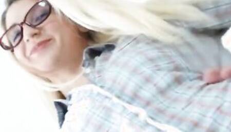 Young Blonde Cornelia Serves Her Bf Pussy for Breakfast