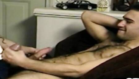 Athletic straighty enjoys sword crossing during first bj