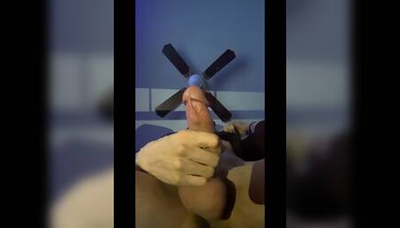 Long dick guy make cumshot fleshlight toy orgasm dick male