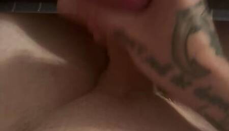 Me wanking and cum shot