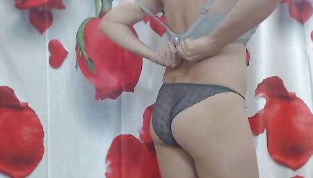 Striptease of my best friends webcam