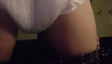 Twink messing his diaper