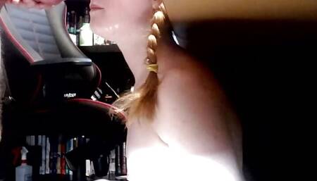 Amateur Redhead with Small Tits Takes 12 Spurts of Cum