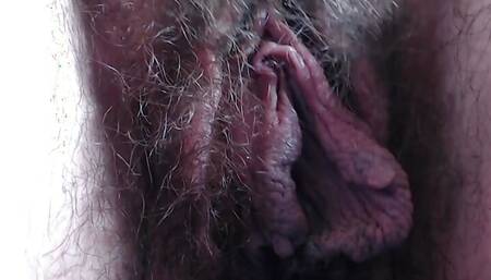 CLOSE UP MY HAIRY BUTTERFLY PUSSY