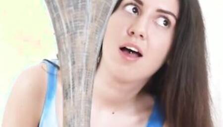 two Guys Double Penetrated Slutty 19 Yo Katty West and Gape Her Asshole