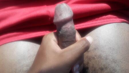 outdoors jerking off in car pov
