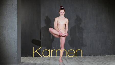 Makingsplit scene with appealing Karmen from Flexy Teens