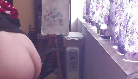 Crossdresser solo anal play, happy ending for all the horny people there