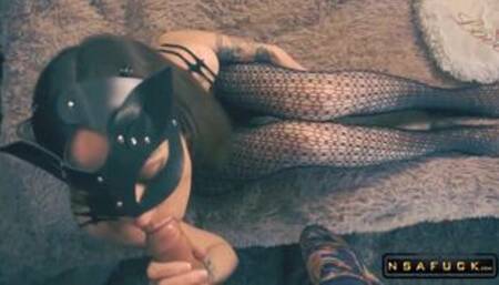 Step Sister Gives Wet and Intense Blowjo