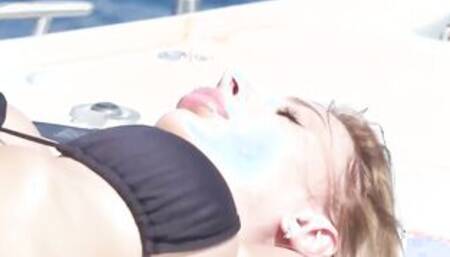 A GIRL KNOWS - Michaela Isizzu, Marilyn Crystal And Ginebra Bellucci Lesbian 3-Way On A Yacht