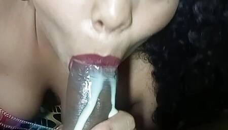 she likes to suck all my dick like a popsicle and eat the milk