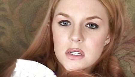 Horny College Pornstar Ginger Taylor Fingering Her Shaved