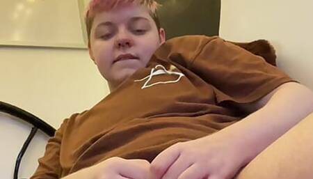 Trans boy Alexander plays Xbox with a vibrator