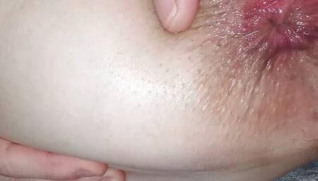 He love play with my pushing asshole POV Close up