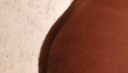 Showing my Ass in the bathroom