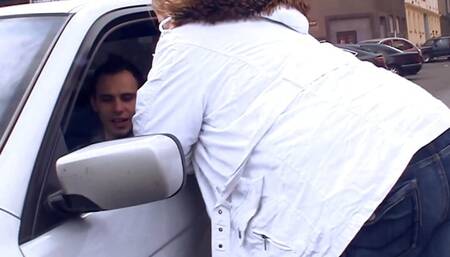 Fat girl picking up a stranger for sex therapy