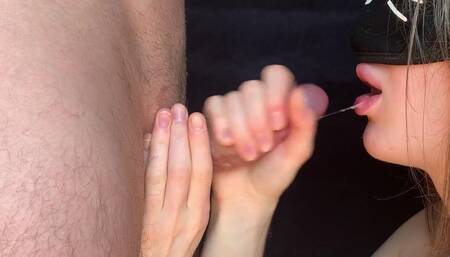 Gave me a Fantastic Sloppy Blowjob i'm in Heaven