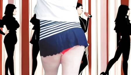 Cute Thight Skirt White CD Hot Dancing