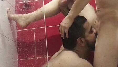 Fucking my husband in a hotel shower - Argentinian slut gives sloppy deep blowjob - Xhamsters Andy Z 94 and Amateur Nora