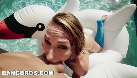 BANGBROS - Charley Hart's Nice Big Ass Is Poolside in a Bikini