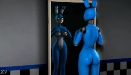 Sexy Bonnie gets fuked by Sexy Nightmare Bonnie~~ ( Not Mine )