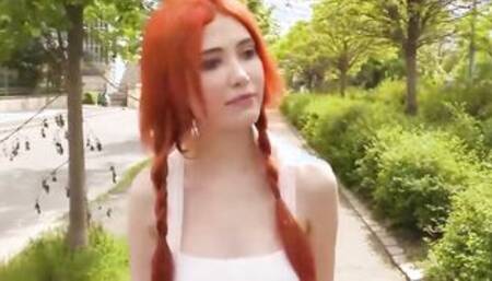 Bitches Abroad - Kinky Hottie Redhead Barely Legal Riding Strangers Dick For Donuts