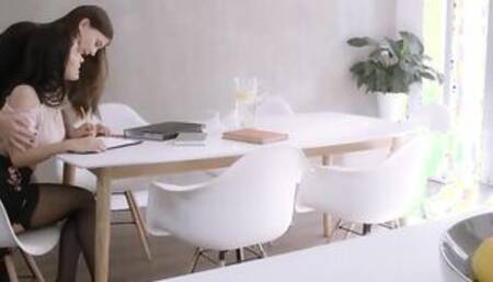 A Girl Knows - Big Hooters Step Sister Lucy Li Seduces Young Sister Darcia Lee