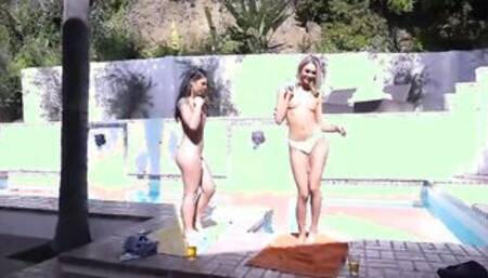 ScamAngels - Gina Valentina And Emma Hix American Twat With Mouth Fucked Their Step Dad And Record It