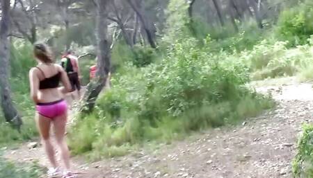 Hispanic Babe Blow And Fuck On Hiking Trail