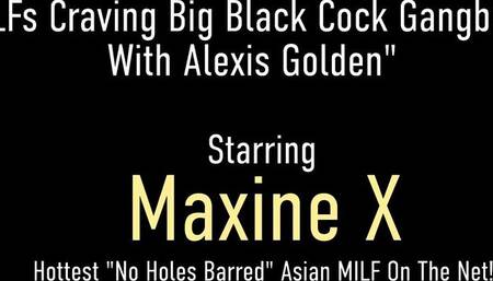 Maxine X featuring Maxine X and Alexis Golden's big black cock scene