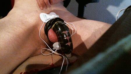 Chastity E-stimming