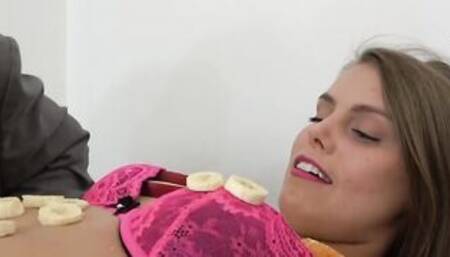 Old Pervs Use me as a Fucking Food Table!