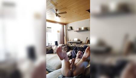 posing jerk off