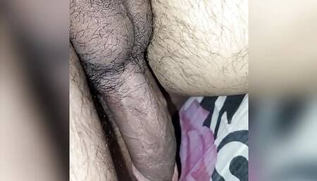 Hairy black hungry cock Masturbating