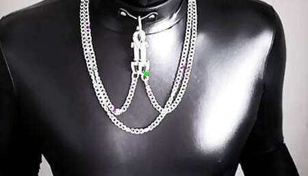 Smoking Tease WIth Pal Mall Slim In CBT & Plug.