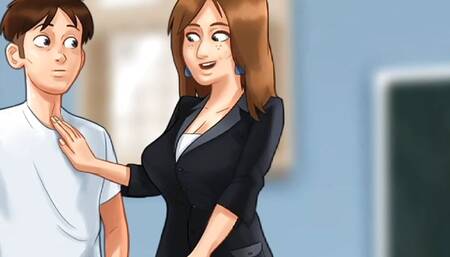 Summertime Saga Part 7 - The Horny Milf French Teacher