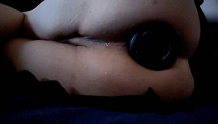 Butt plug punching.